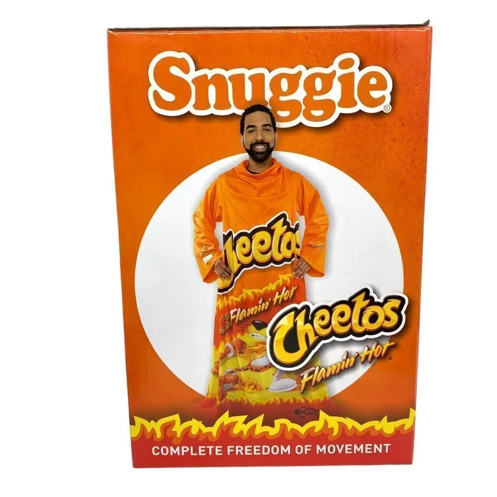 Snuggie Flaming Hot Cheetos Fleece Blanket New